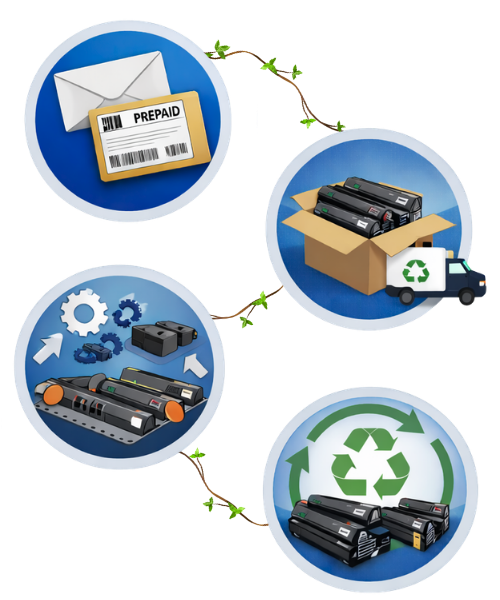 つる植物が描かれたHP Planet Partnersの図